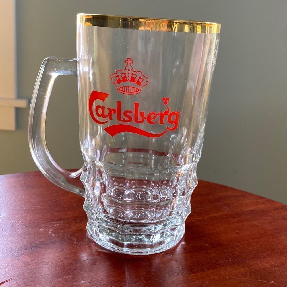 Carlsberg Pint Beer Red Crown Logo Mug